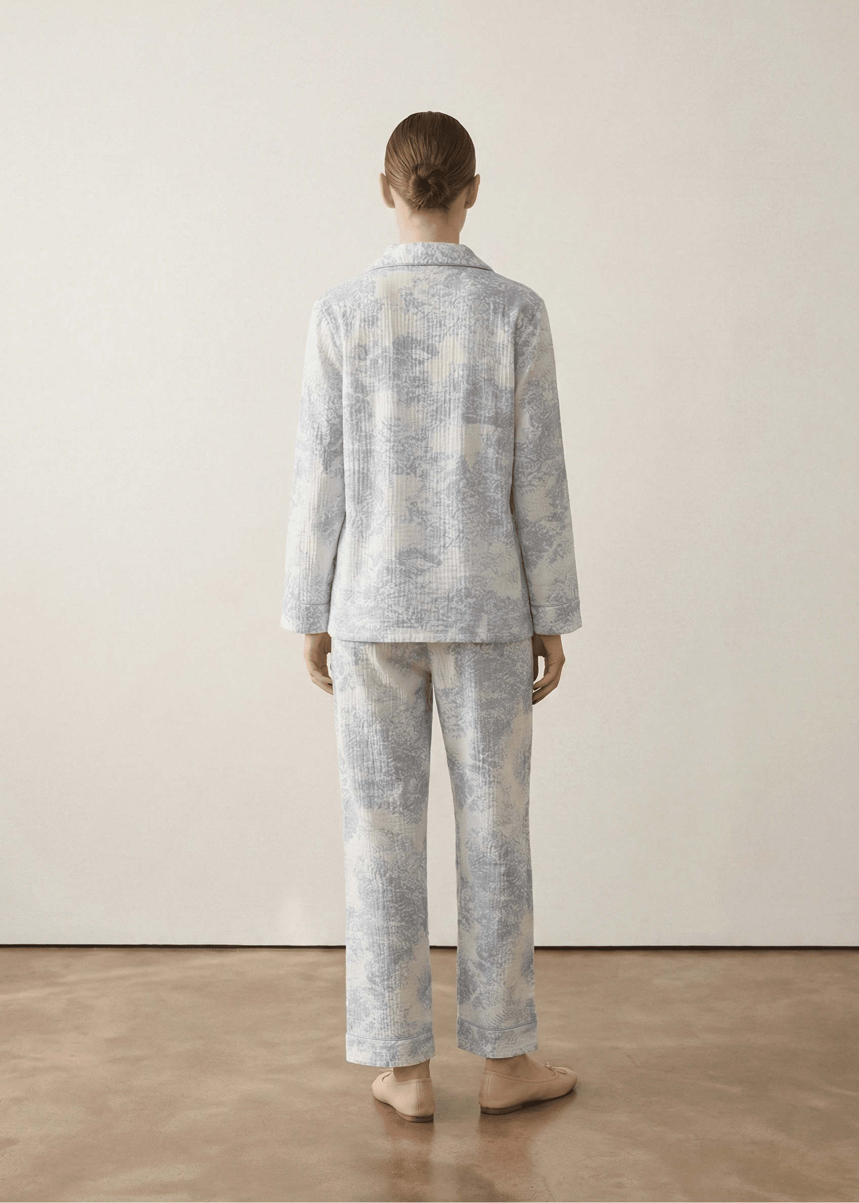  - Ever Lasting - Blush Mist Cotton Pajama Set / Blue - Pajamas - Ever Lasting