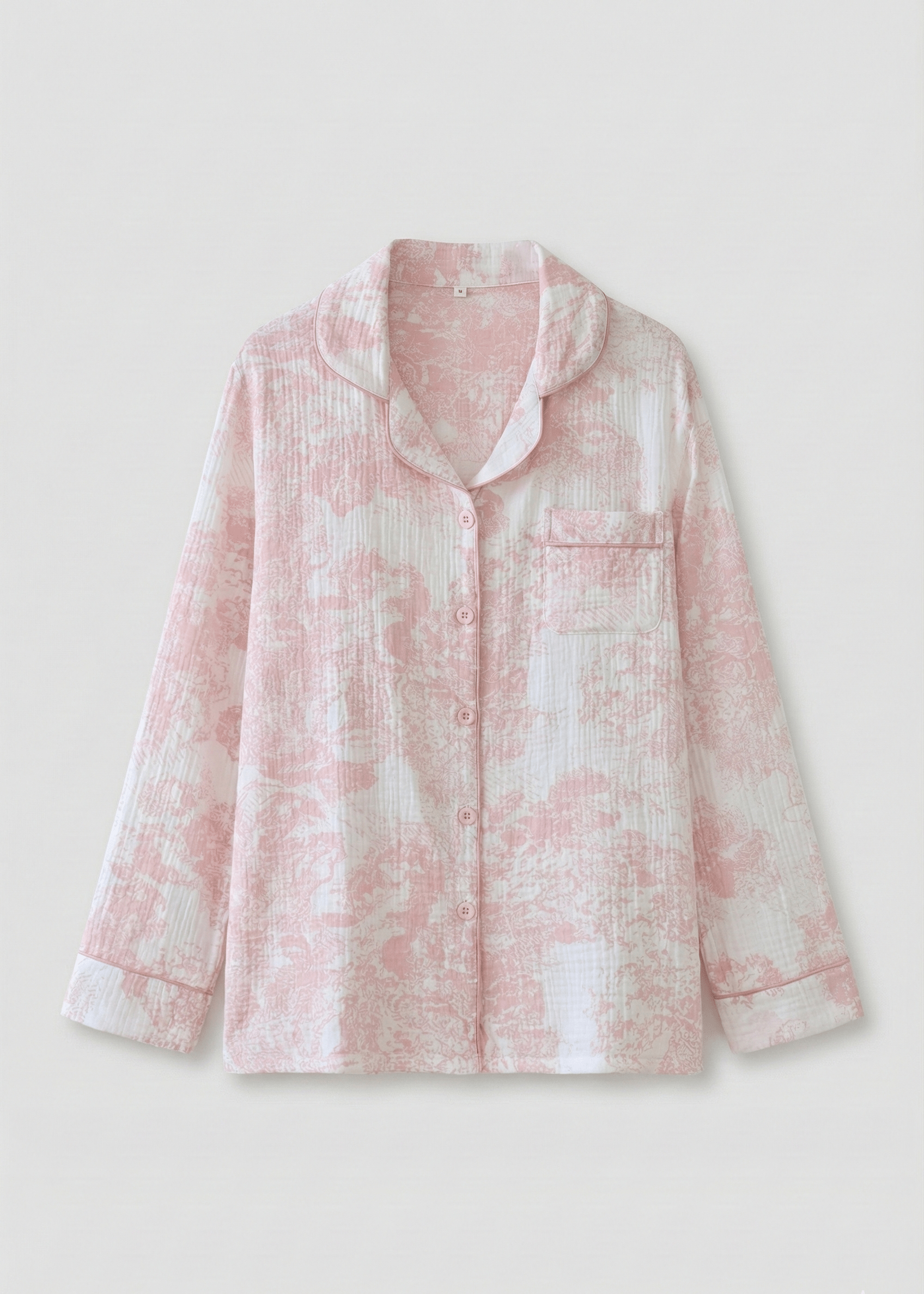  - Ever Lasting - Blush Mist Cotton Pajama Set / Pink - Pajamas - Ever Lasting