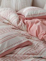Boho Jacquard Cotton Bedding Set / Khaki Beige