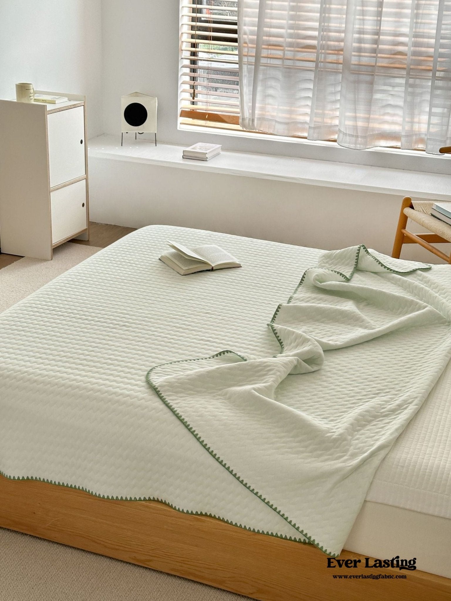 Breathable Pastel Knitted Blanket / Lemon Yellow - Ever Lasting