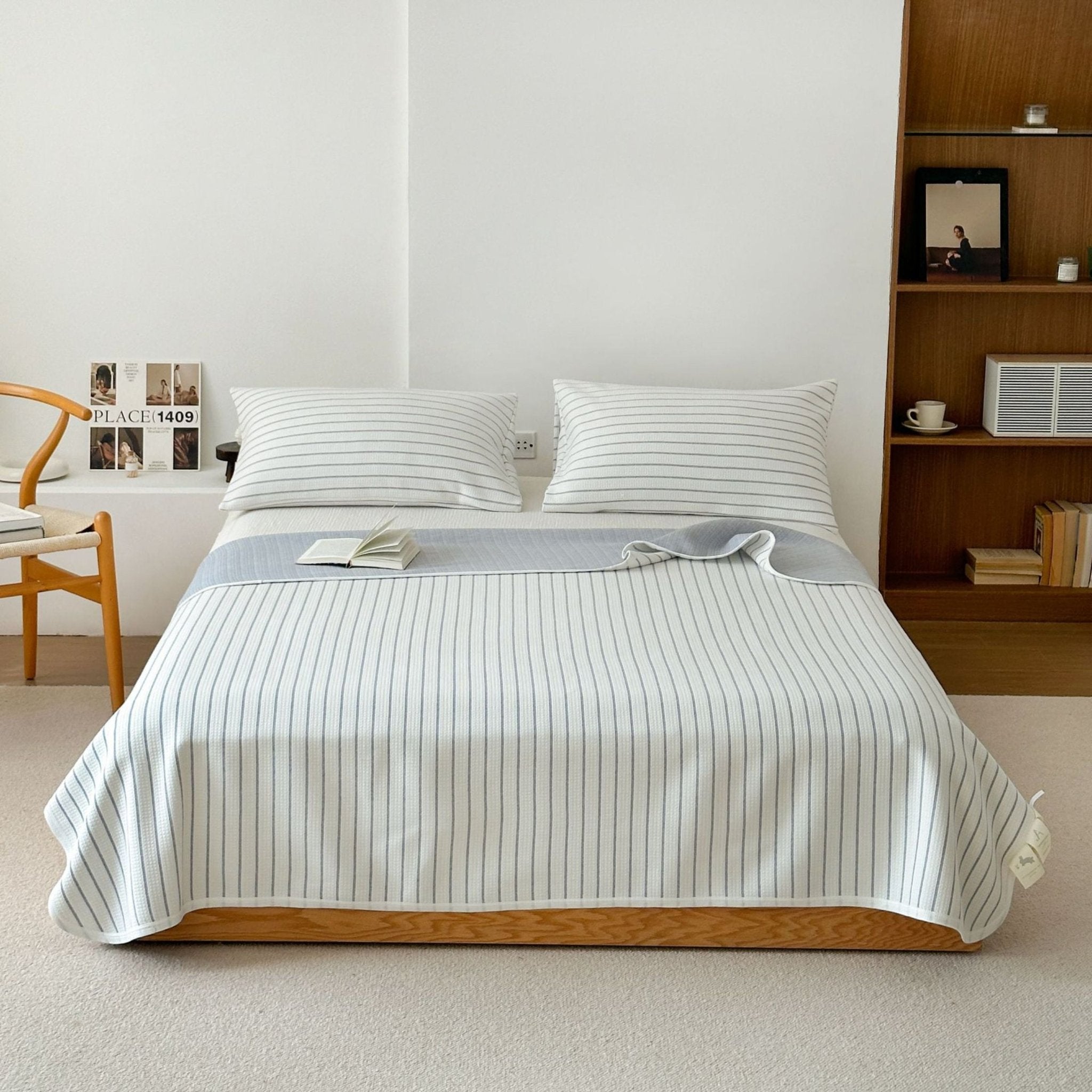 Breathable Pastel Knitted Blanket / Lemon Yellow - Ever Lasting