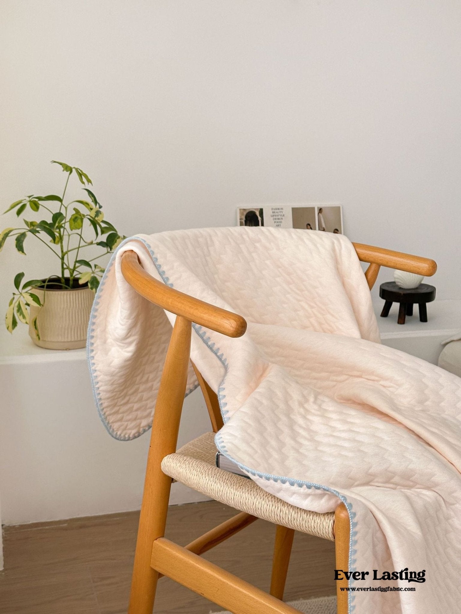 Breathable Pastel Knitted Blanket / Lemon Yellow - Ever Lasting