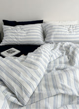 Breezy Stripe Washed Cotton Bedding Bundle