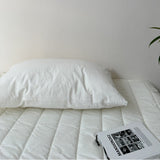 Breezy Stripe Washed Cotton Pillowcases White