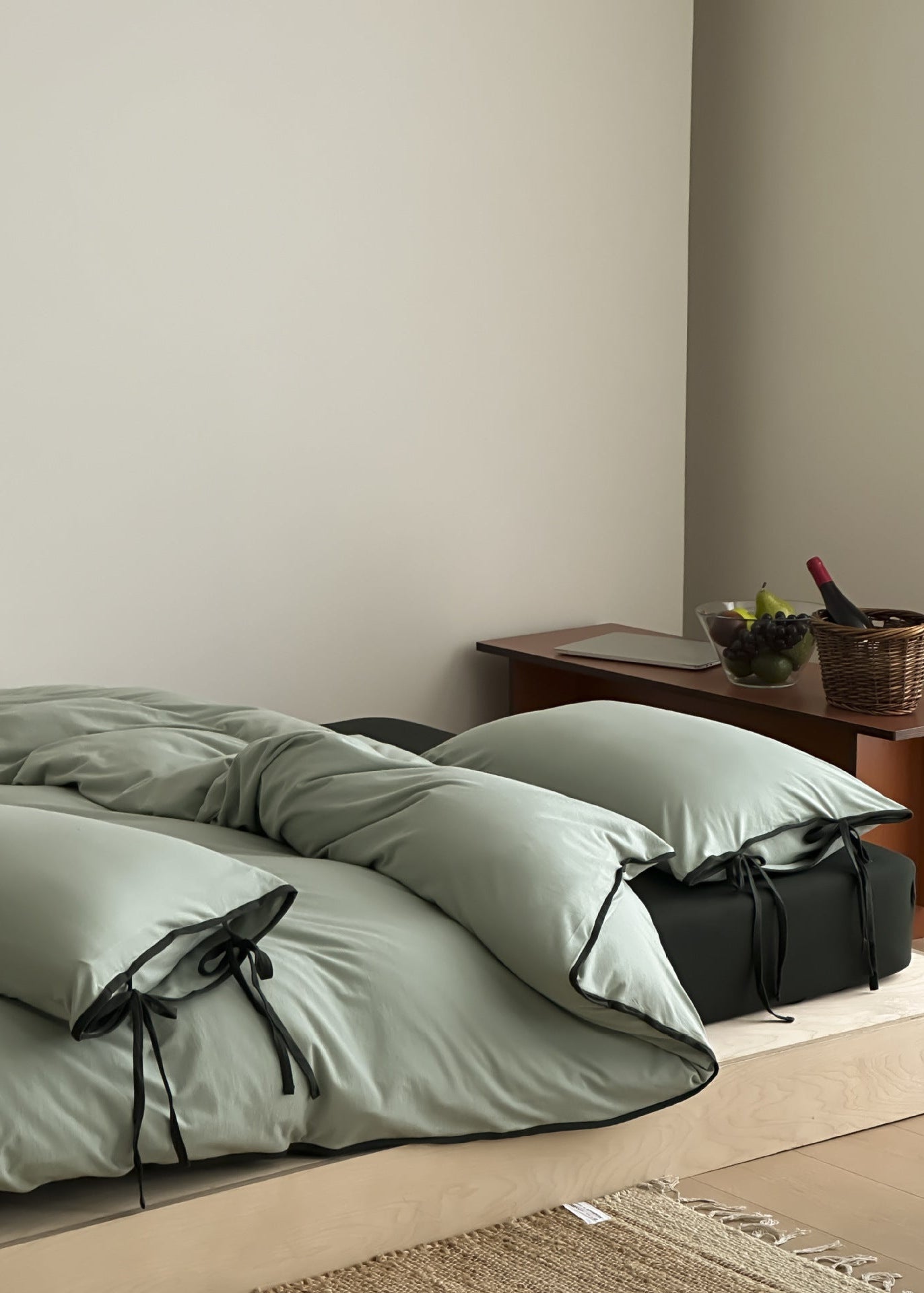  - Ever Lasting - Brianna Ribbon Tied Pillowcases (3 Shades) - Pillowcases - Ever Lasting