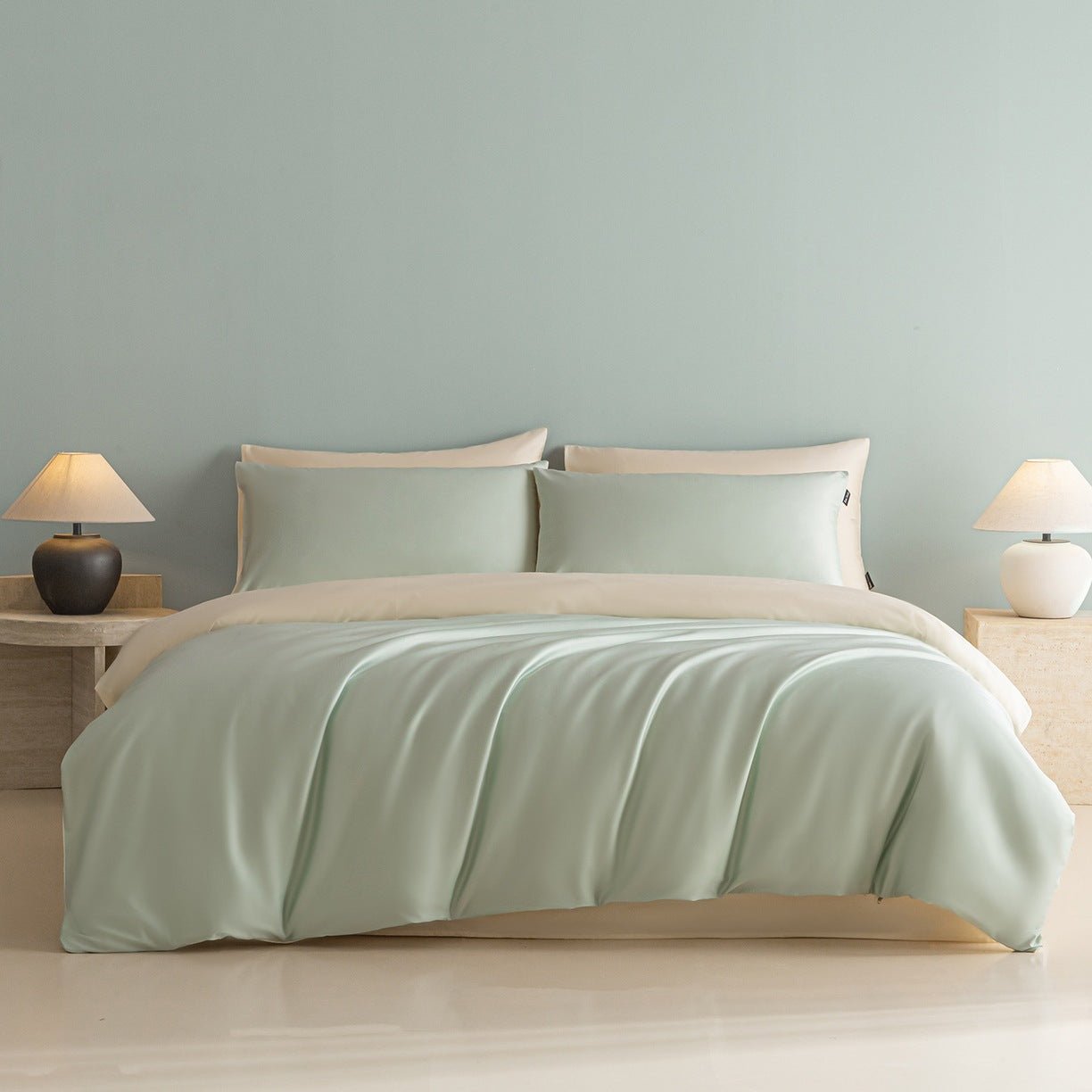 -Ever Lasting - Brooks Solid Color Bedding Set / Brown -Bedding Set -Ever Lasting