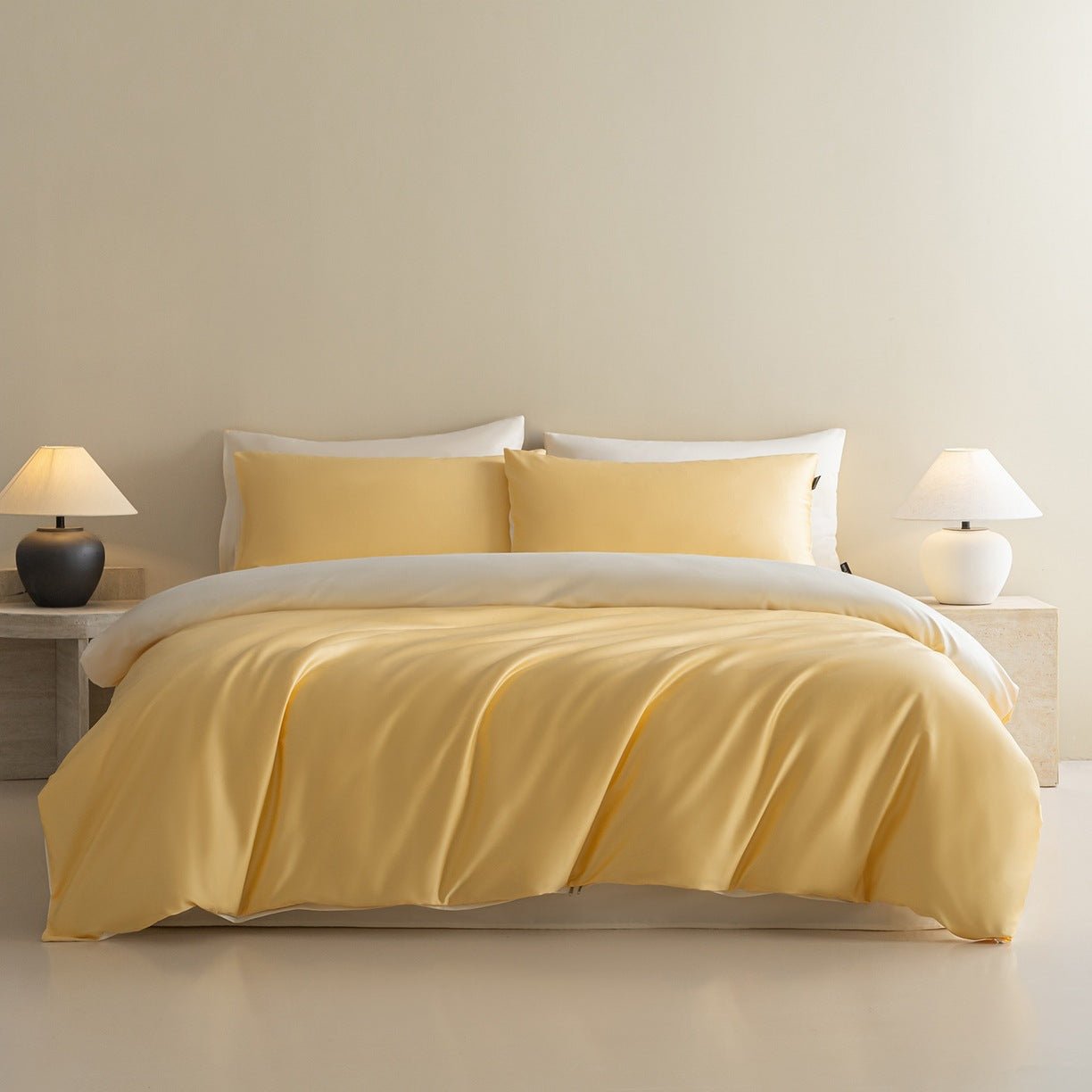 -Ever Lasting - Brooks Solid Color Bedding Set / Brown -Bedding Set -Ever Lasting
