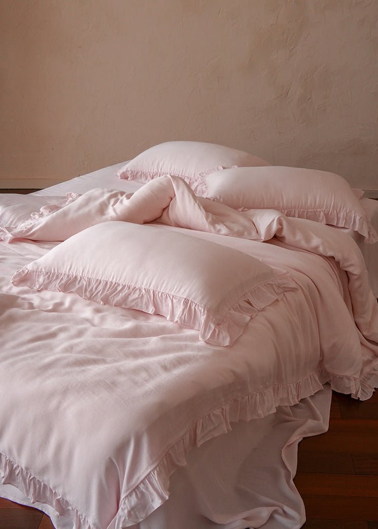 -Ever Lasting - Brynn TENCEL™ Lace Bedding Set / Green -Bedding Set -Ever Lasting