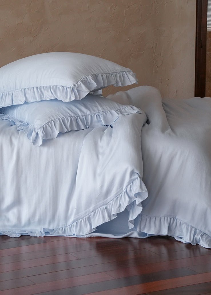 -Ever Lasting - Brynn TENCEL™ Lace Bedding Set / Green -Bedding Set -Ever Lasting