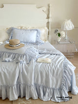 Butterfly Jacquard Tencel Blanket Set / Blue