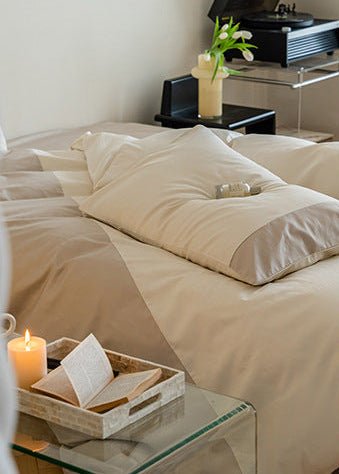  - Ever Lasting - Calvin Ribbon Tie Bedding Set / White - Bedding Set - Ever Lasting