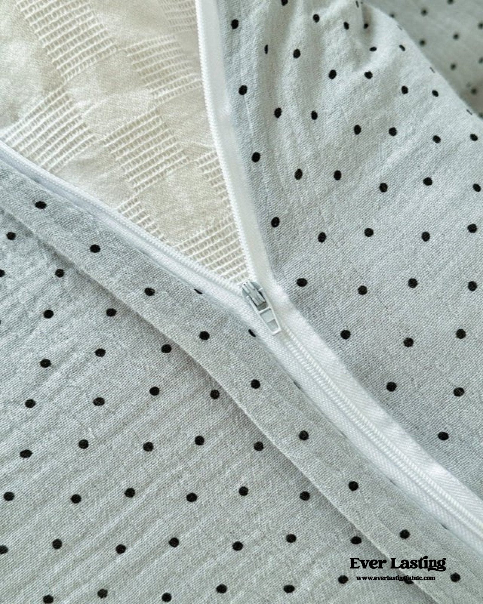 Camille French Polka Dot Bedding Set / Gray Dots - Ever Lasting