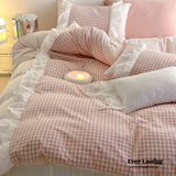 Candy Lace Gingham Ruffle Bedding Bundle