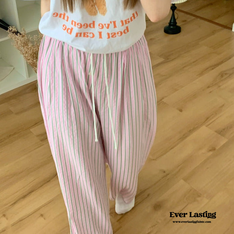 Candy Stripe Long Pajama Pants