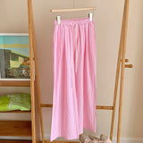 Candy Stripe Long Pajama Pants Light Pink / One Size