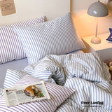 Summer Stripe Washed Cotton Bedding Set