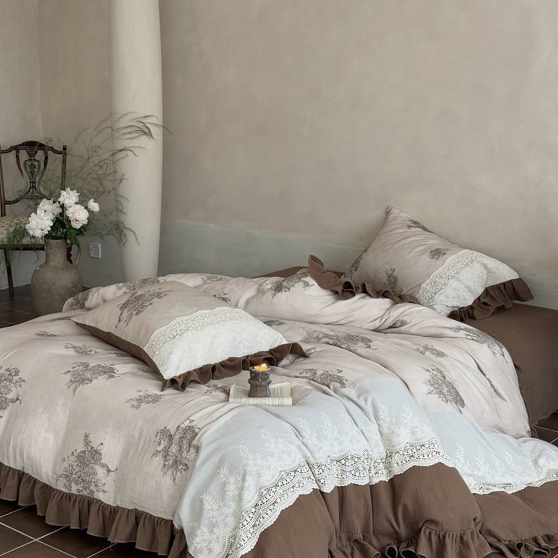  - Ever Lasting - Cassia Embroidered Lace Bedding Bundle - Bedding Bundle - Ever Lasting
