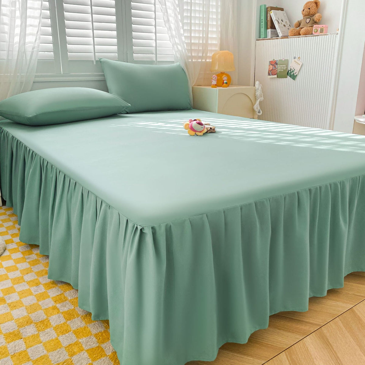 -Ever Lasting - Cecelia Bed Skirt / Green - Ever Lasting