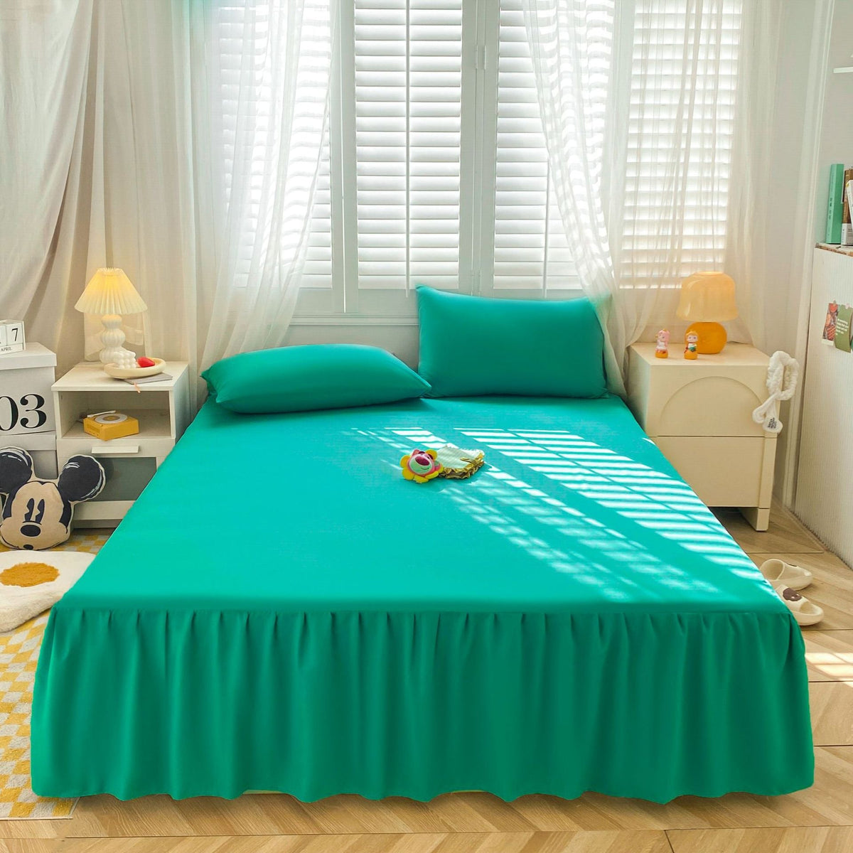 -Ever Lasting - Cecelia Bed Skirt / Green - Ever Lasting