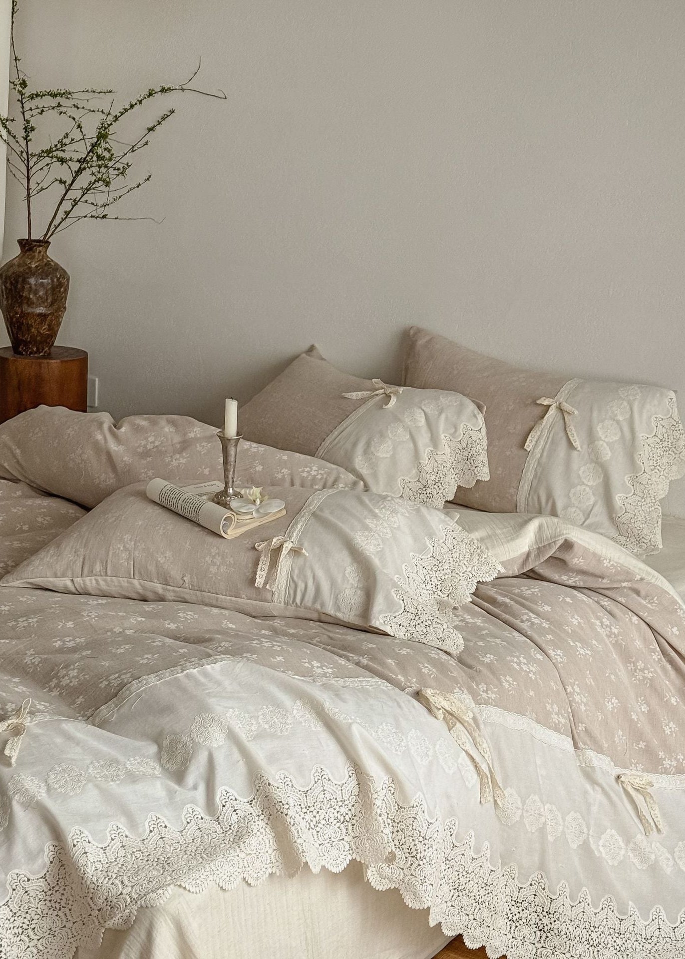 -Ever Lasting - Cedar Floral Lace Bedding Bundle -Bedding Bundle -Ever Lasting