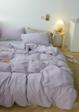 Checkered Bedding Set / Purple