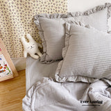 Chiffon Quilted Ruffle Pillowcases (10 Colors) Pillow Cases