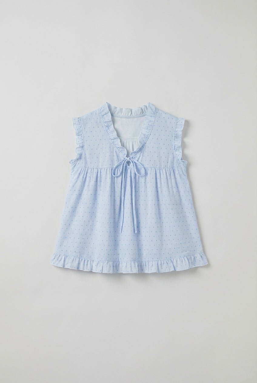  - Ever Lasting - Chloe Cotton Blend Shorts Pajama Set / Blue - Pajamas - Ever Lasting