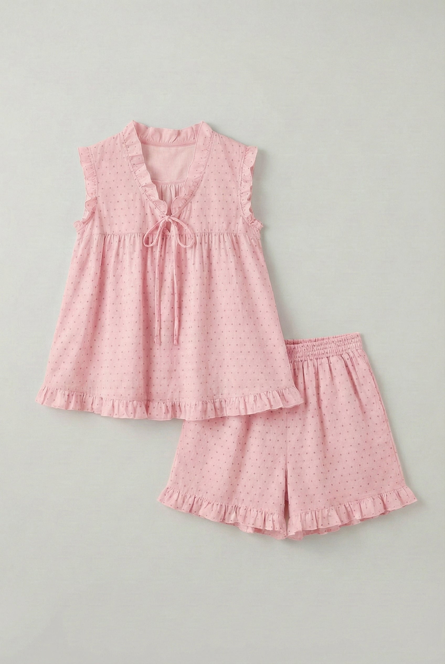  - Ever Lasting - Chloe Cotton Blend Shorts Pajama Set / Blue - Pajamas - Ever Lasting