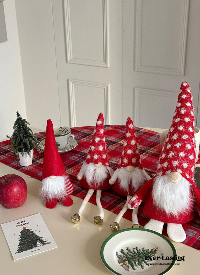 Christmas Santa Clause And Elves Handmade Decor Set