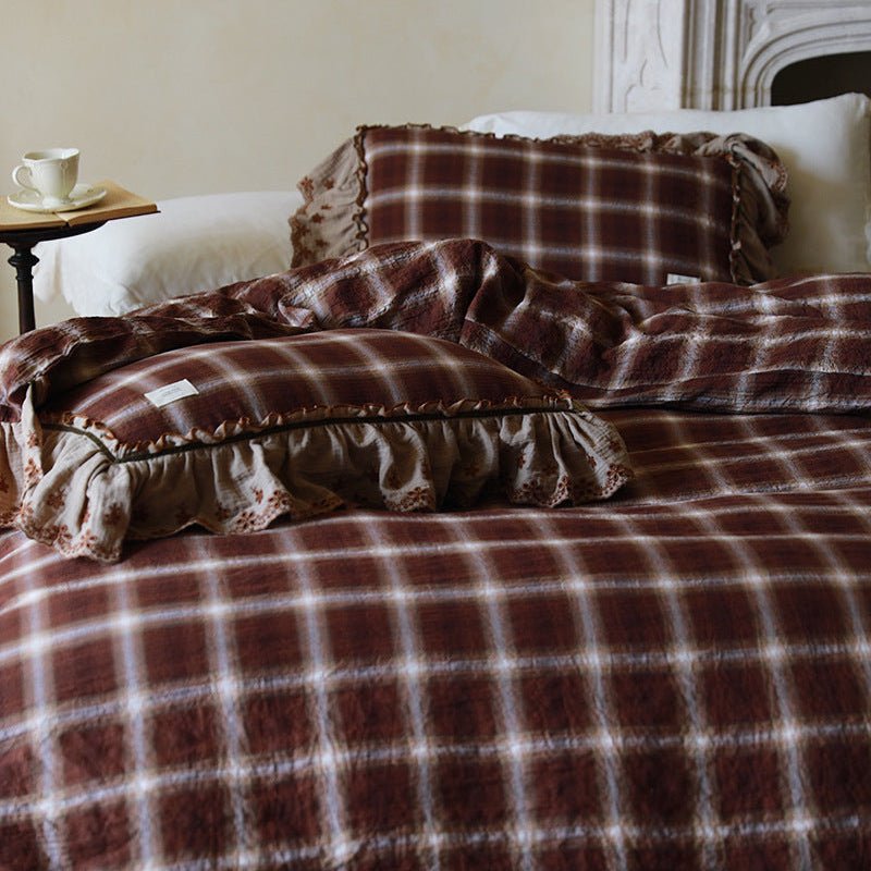  - Ever Lasting - Claire Lace Ruffle Double Gauze Bedding Bundle - Bedding Bundle - Ever Lasting