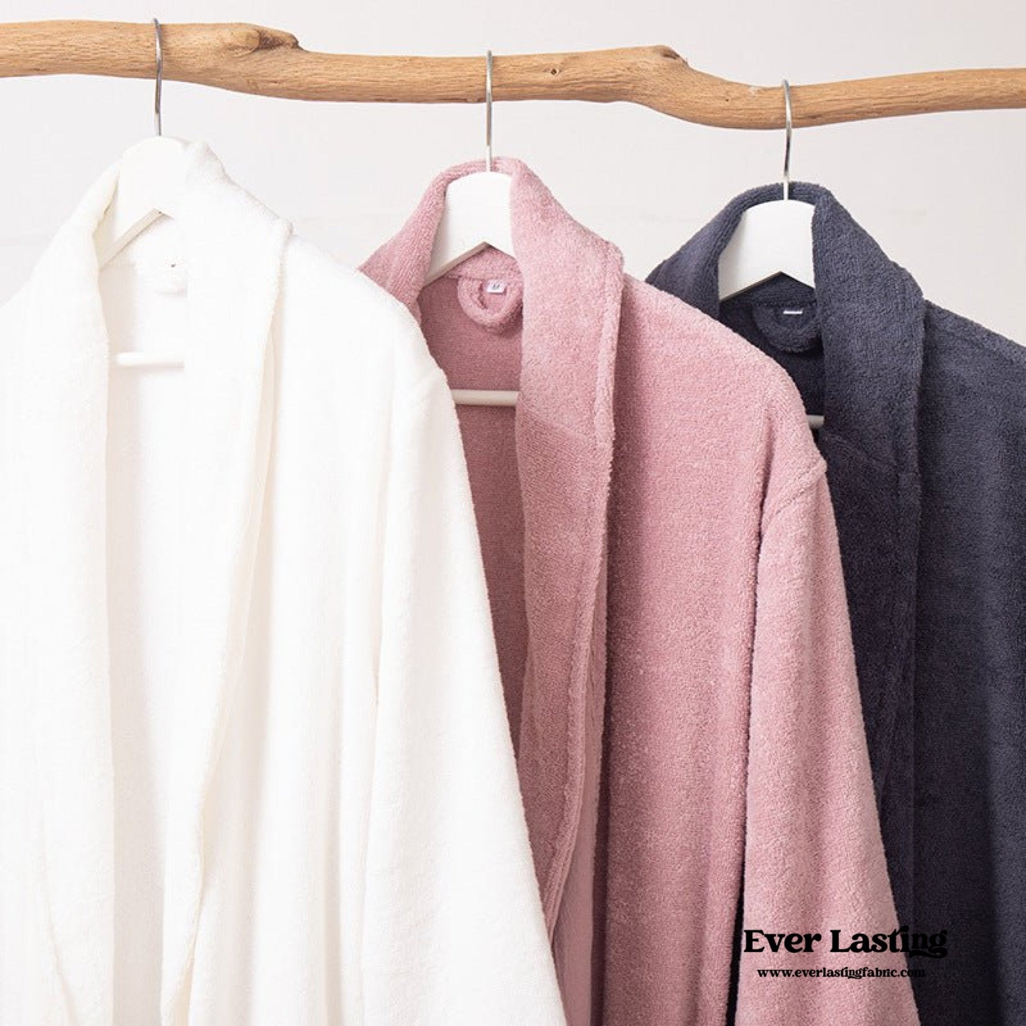 Classic Ultra - Soft Absorbent Cotton Bathrobe / Pink - Ever Lasting