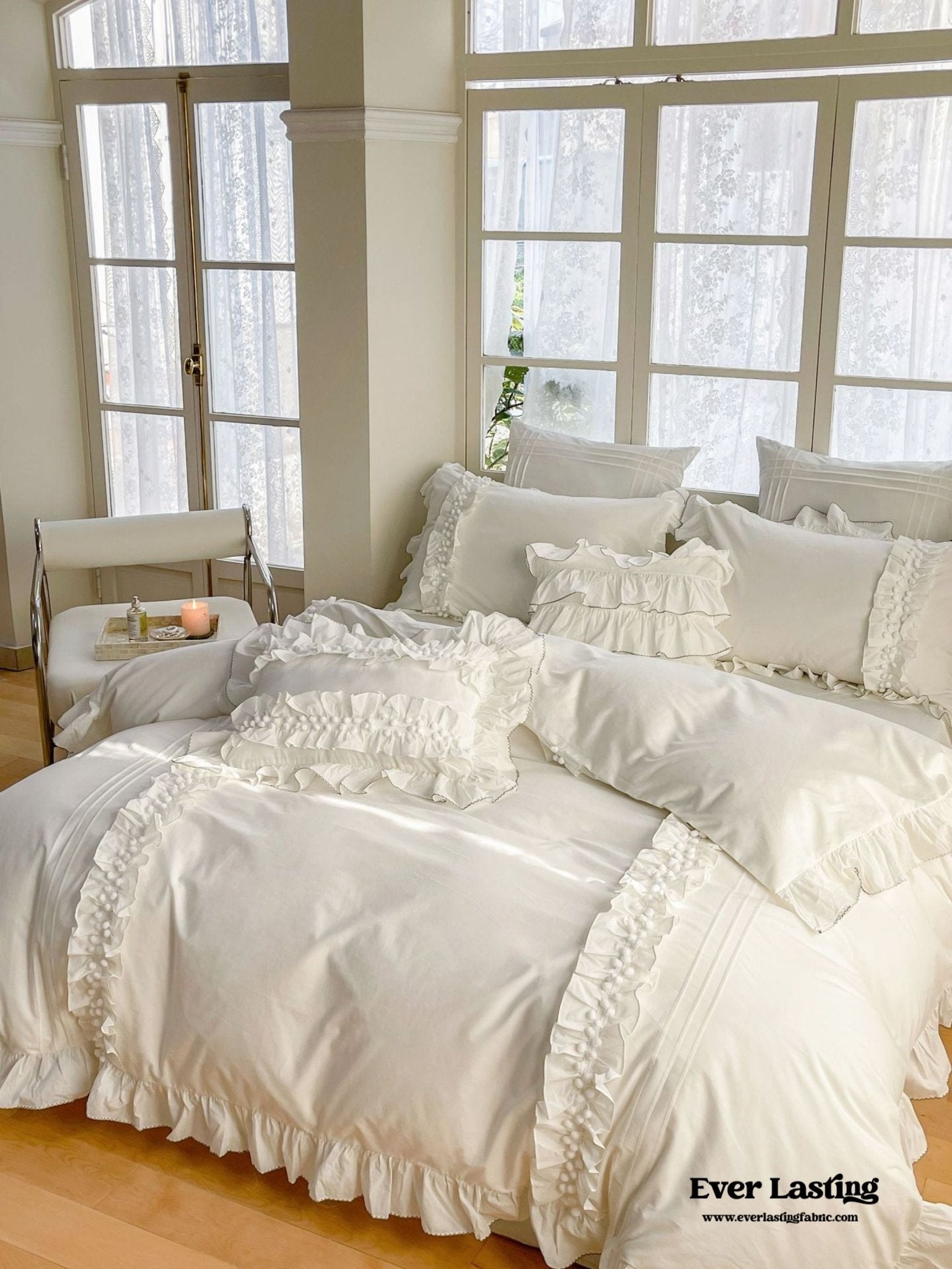 Clémence French Cottage Lace Bedding Bundle - Ever Lasting