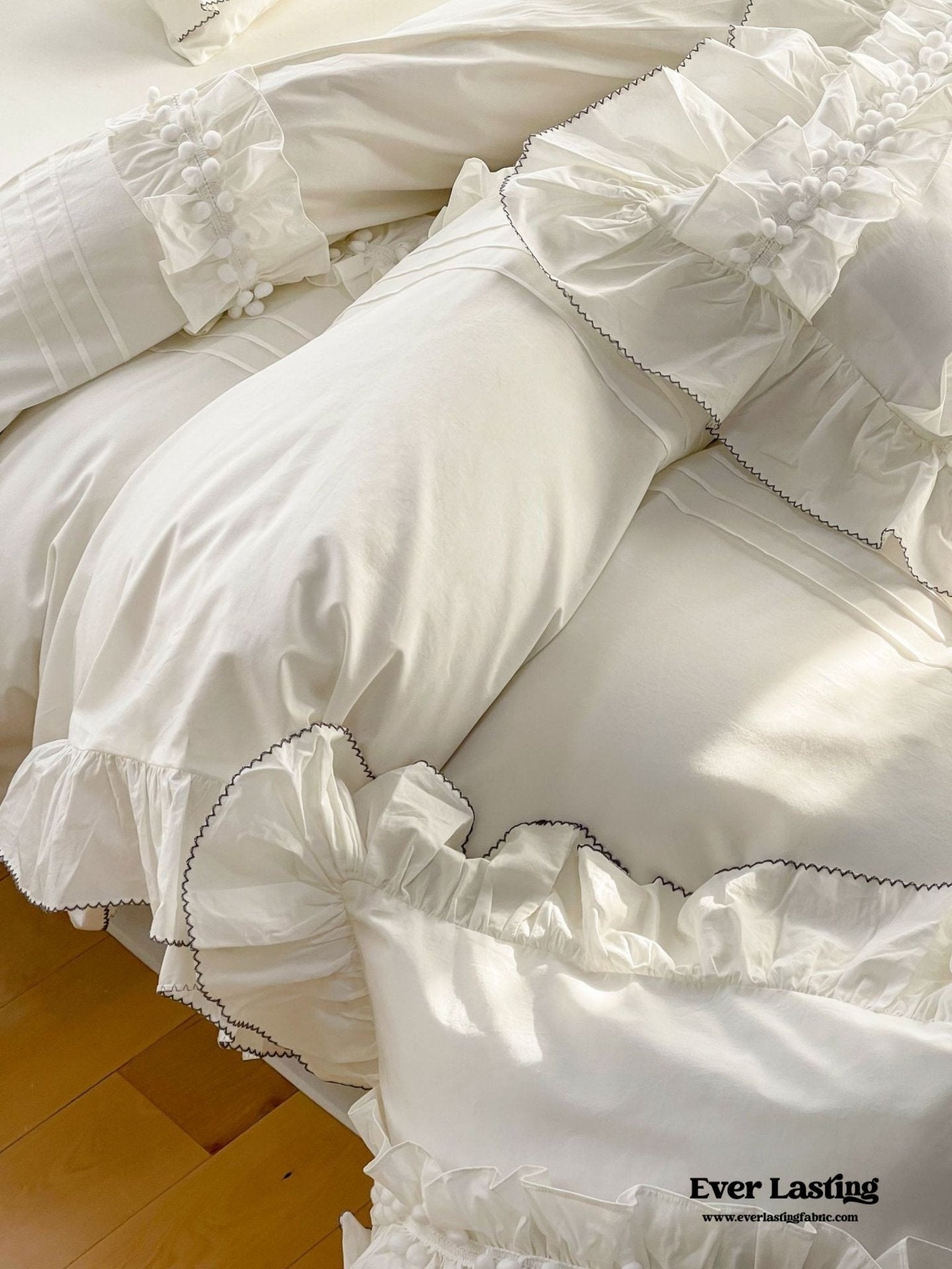 Clémence French Cottage Lace Bedding Set - Ever Lasting