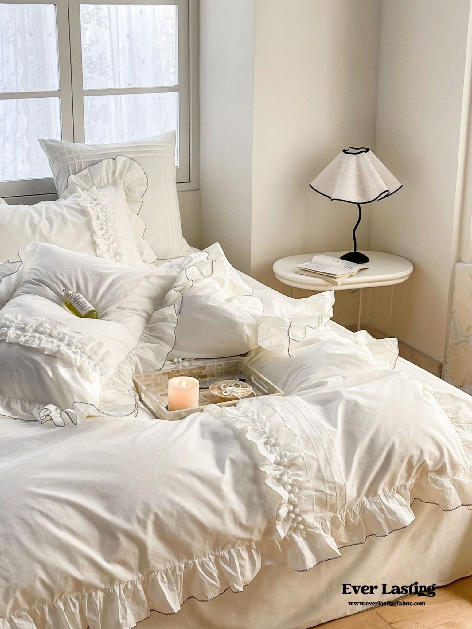 Clémence French Cottage Lace Bedding Set - Ever Lasting