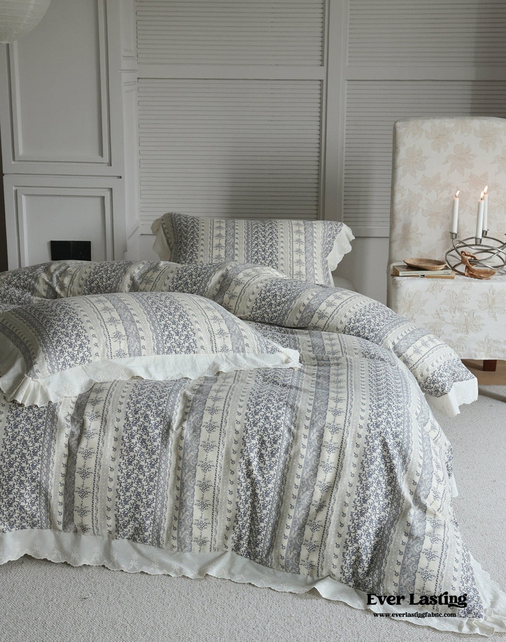 Colette French Double Gauze Bedding Bundle - Ever Lasting