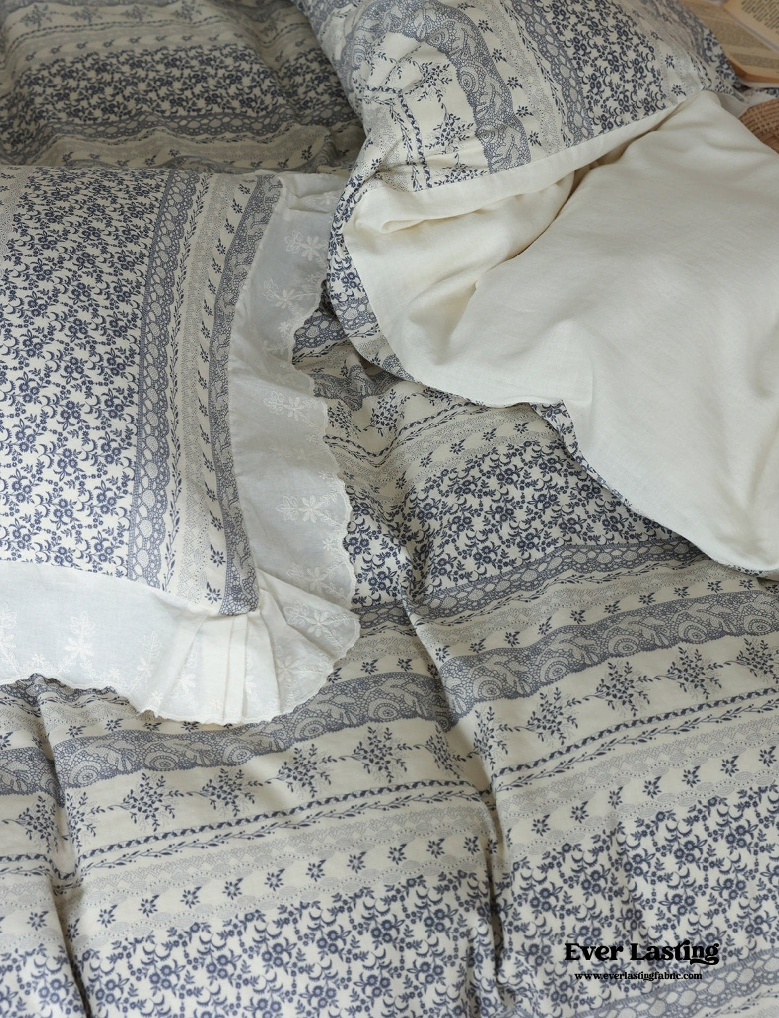 Colette French Double Gauze Bedding Bundle - Ever Lasting