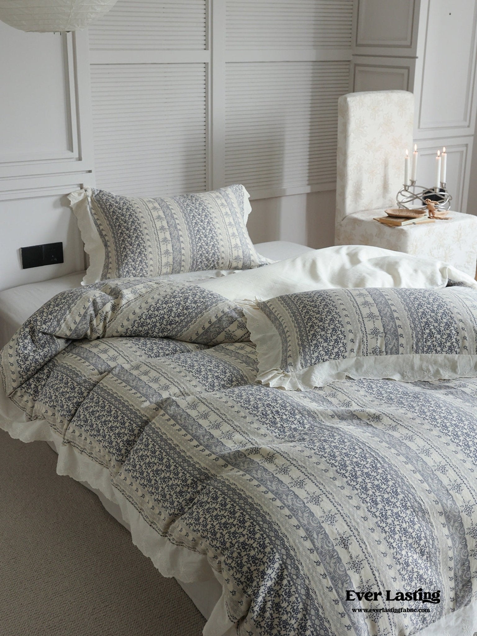 Colette French Double Gauze Bedding Set - Ever Lasting