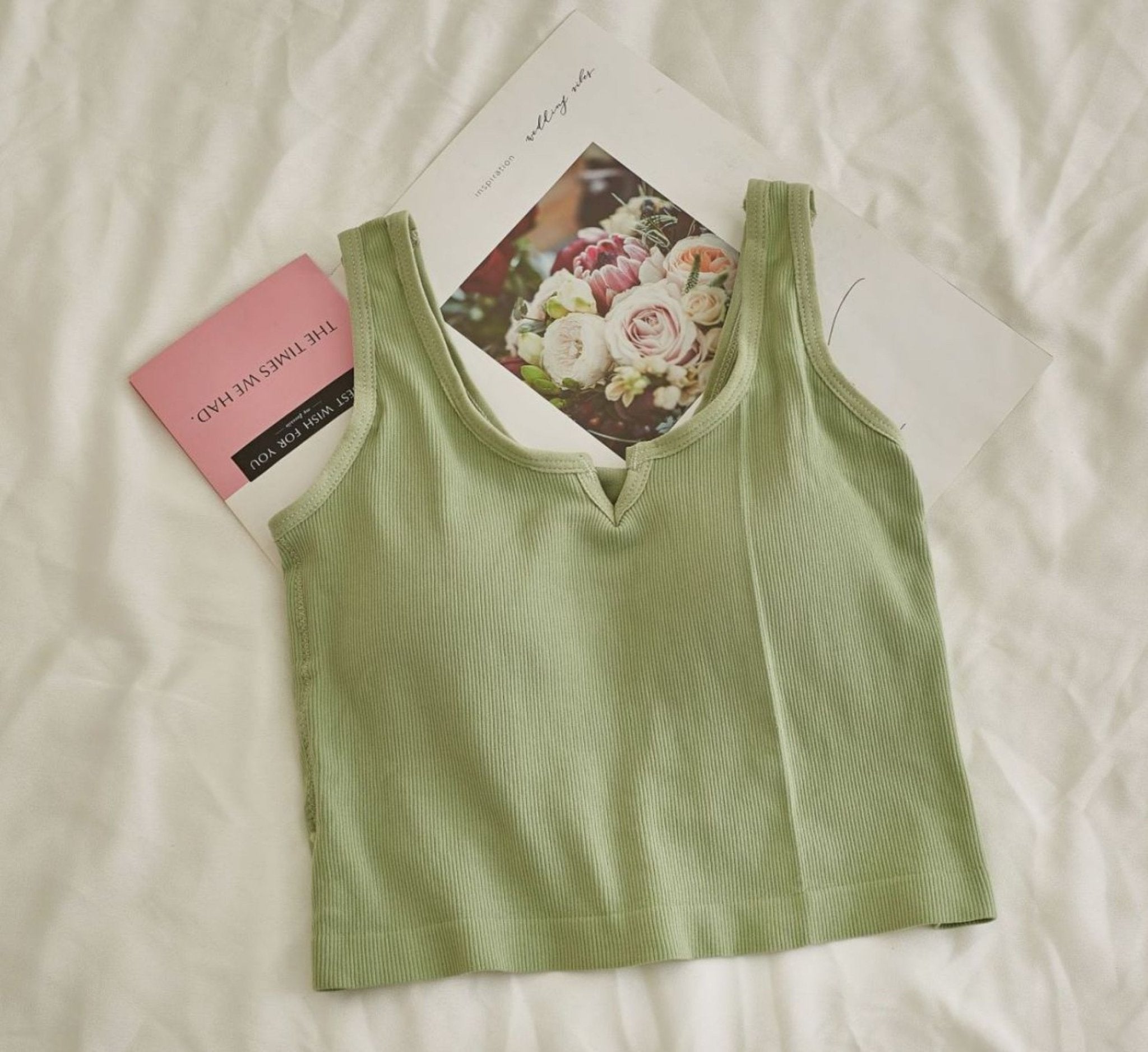 Comfy Padded Tank Shorts Set / Pink Floral - Ever Lasting