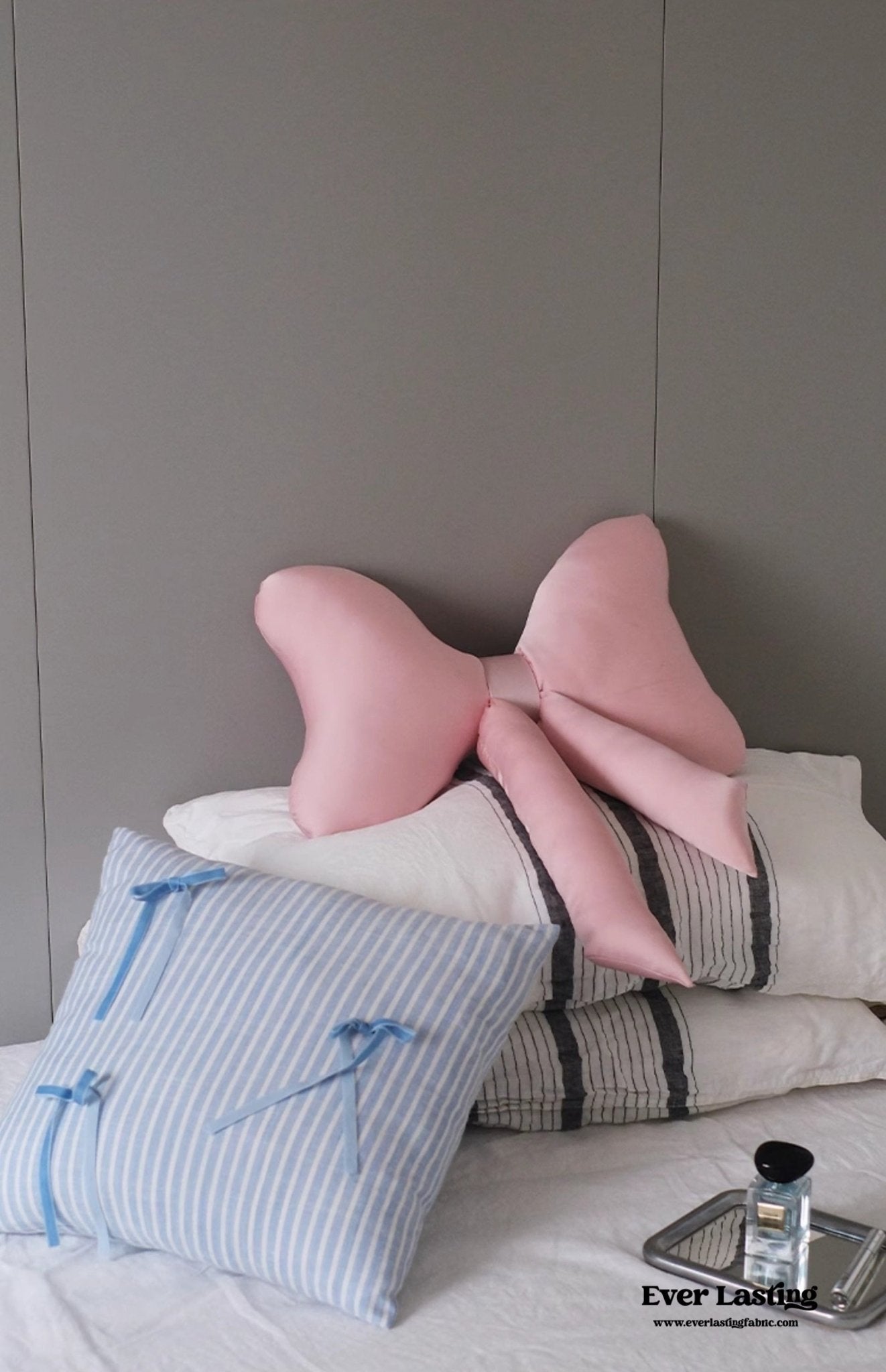 Coquette Cute Bow Shaped Decor Pillow / Pink - Ever Lasting