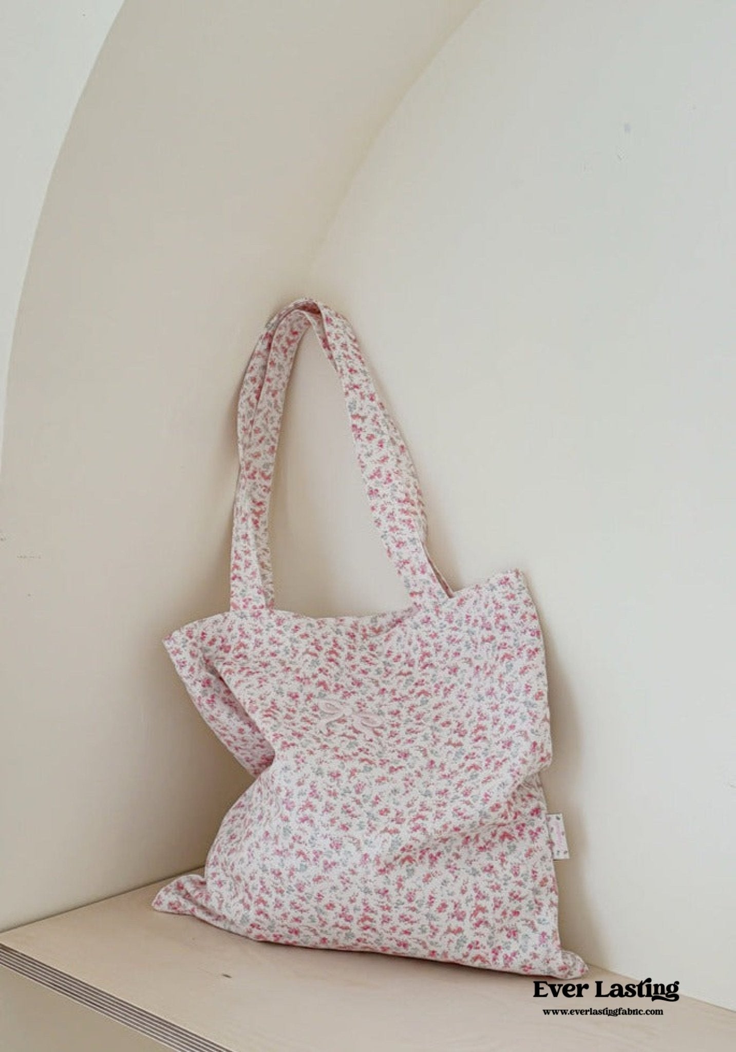 Coquette Floral Ribbon Bow Girly Tote Bag - Ever Lasting