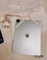 Coquette Laptop Case / Pink + White