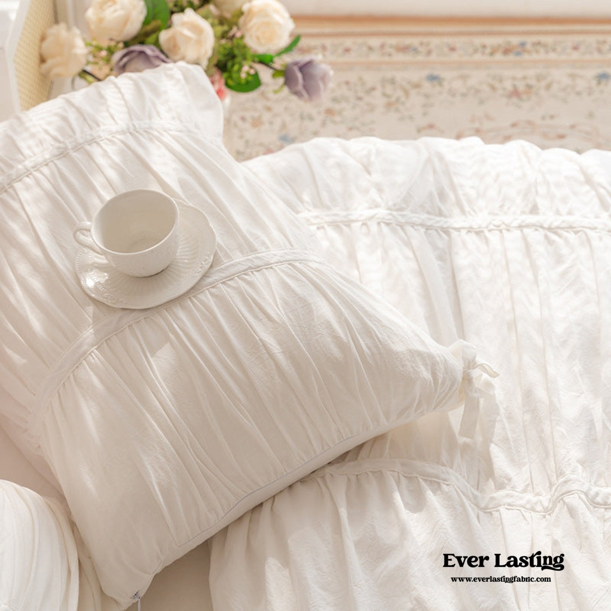 Coquette Ribbon Ties Pillowcases / Pink - Ever Lasting