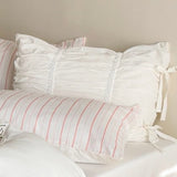 White Coquette Tied Pillowcases