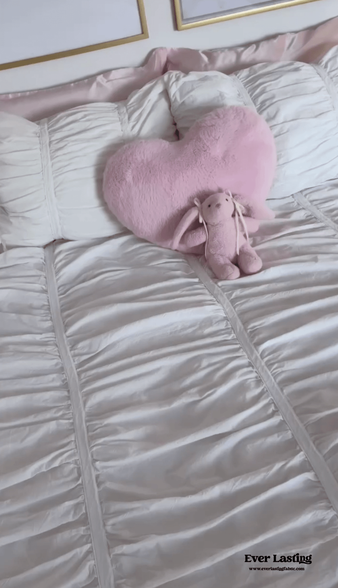 Coquette Ribbon Ties Pillowcases / White - Ever Lasting