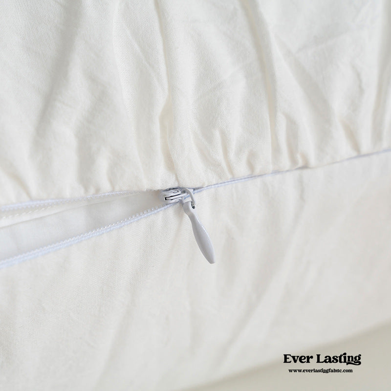 Coquette Ribbon Ties Pillowcases / White