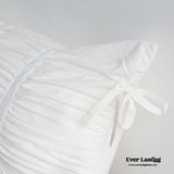 Coquette Ribbon Ties Pillowcases / White