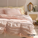 Coquette Ruffle Bedding Bundle Pink / Medium Flat