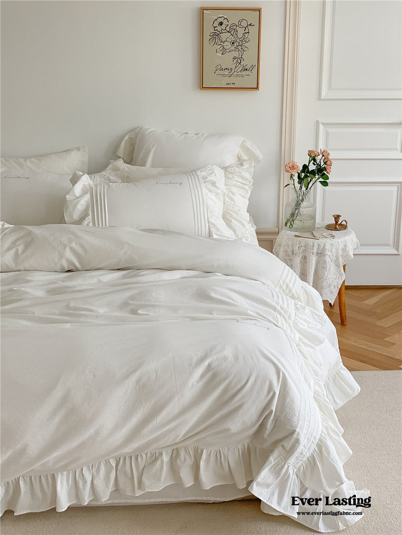 Coquette Ruffle Washed Cotton Bedding Bundle
