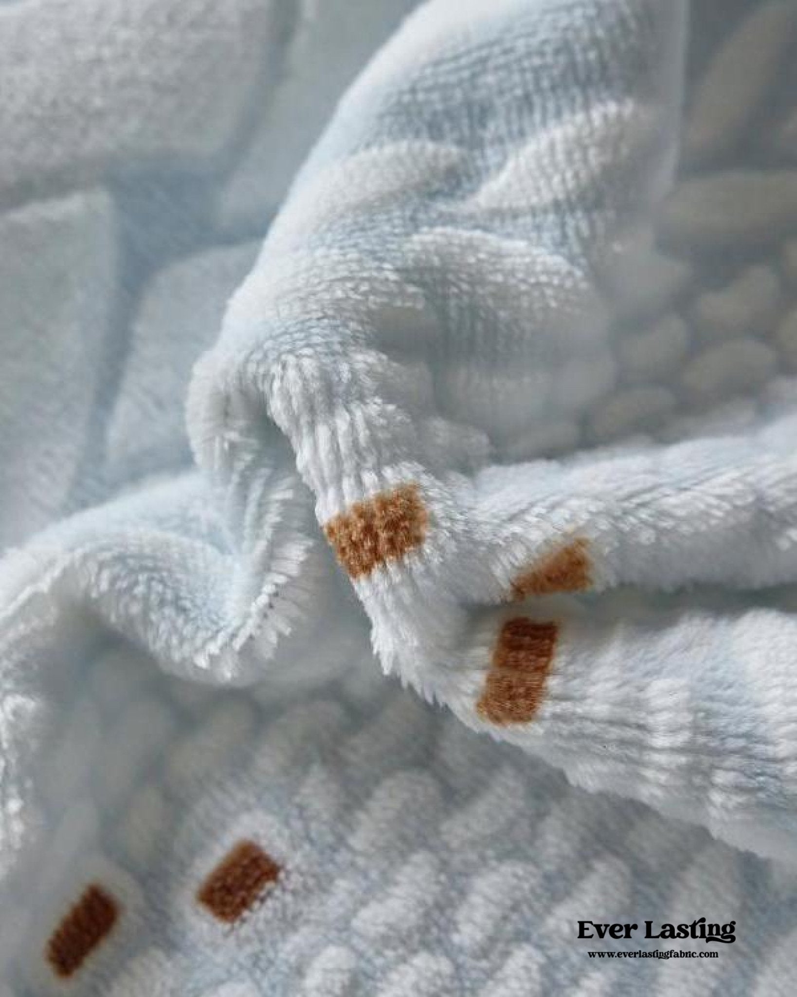 Cottage Braided Button Velvet Bedding Set / Cream - Ever Lasting