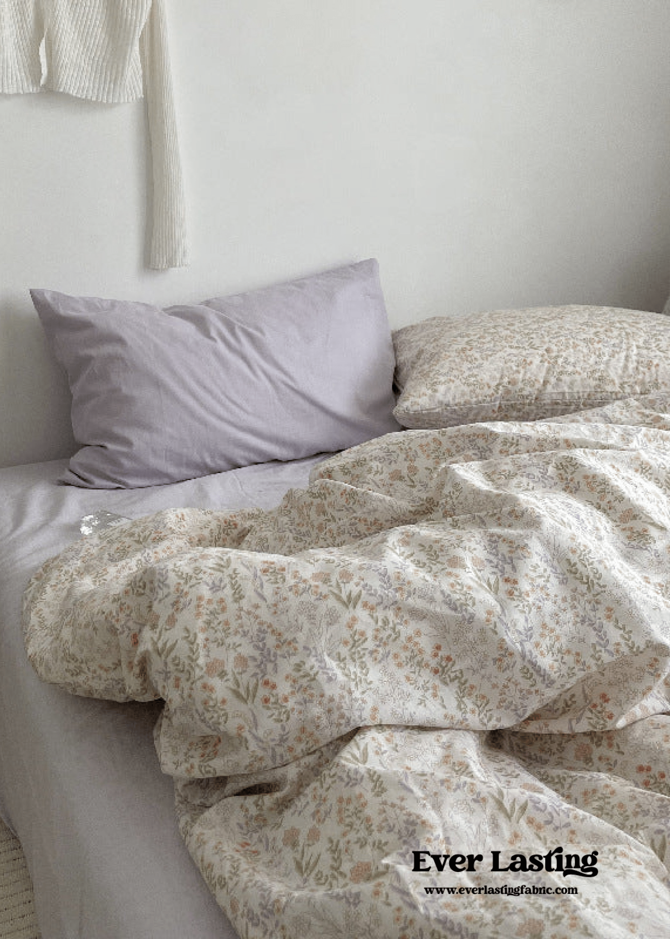  - Ever Lasting - Cottage Floral Bedding Set / Dusty Purple - Bedding Set - Ever Lasting